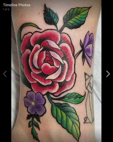 Tattoos - Neotraditional Rose  - 129487